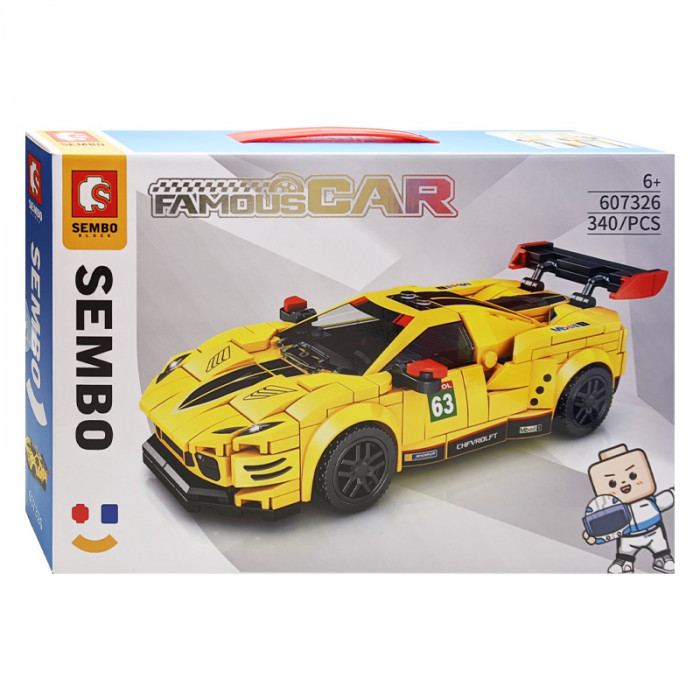 Конструктор Sembo Block Спорткар Chevrolet C8R 607326