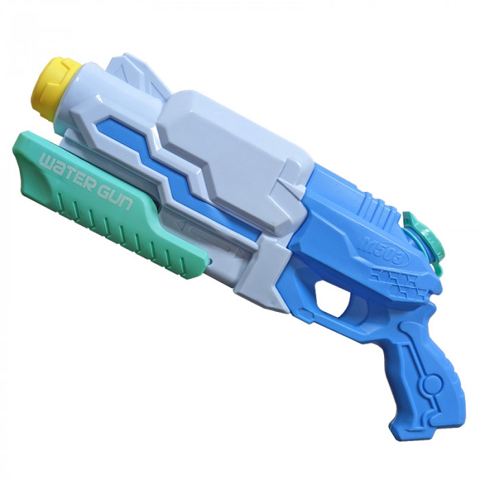 Водный бластер с помпой «Water Gun» 43 см, цвет голубой M503J-2