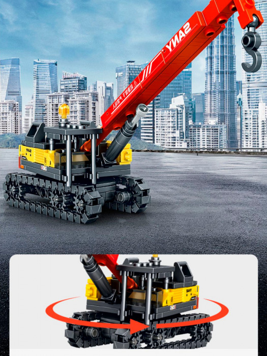 Конструктор Sembo Block Строительная техника (4 в 1) 712024-712027