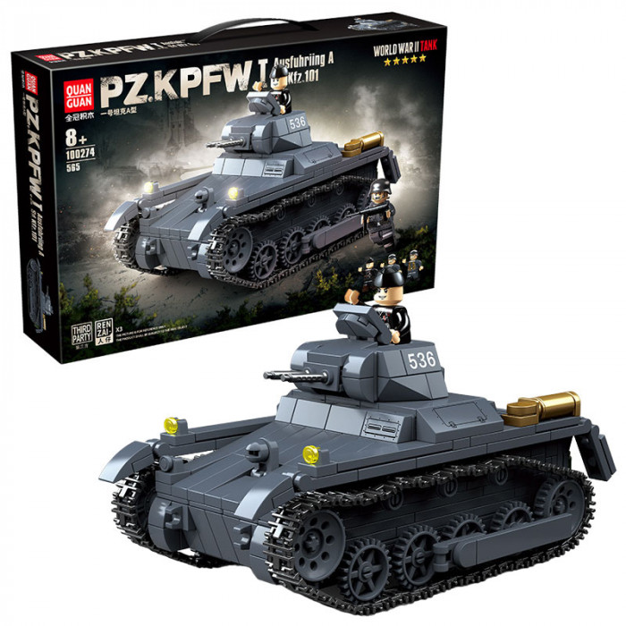 Конструктор Quan Guan Немецкий легкий танк Panzer I 100274