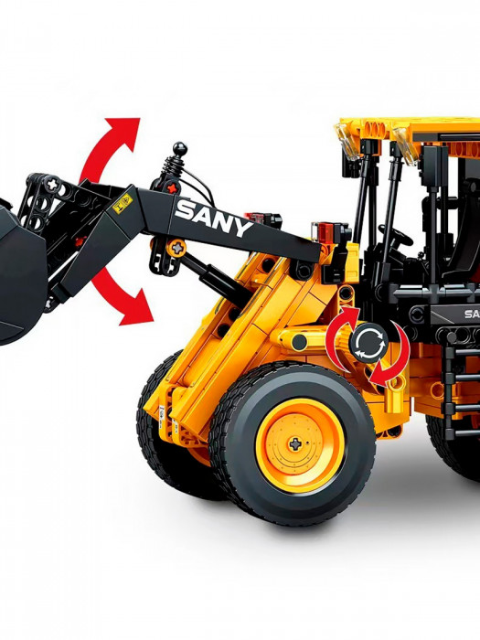 Конструктор Sembo Block Колесный погрузчик SANY SW966K 712016
