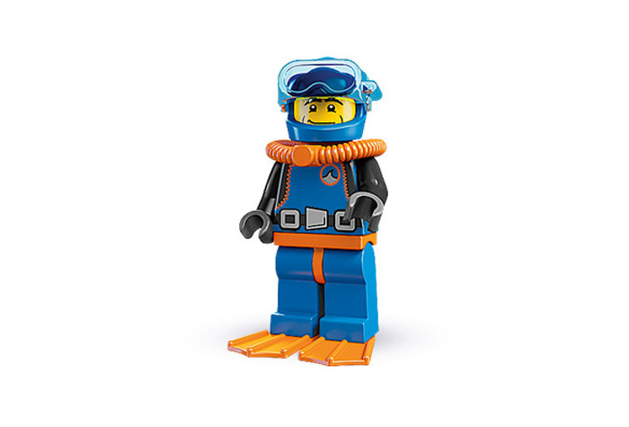 8683-15 Дайвер - Коллекционная минифигурка Лего - серия 01 8683-15 8683-15