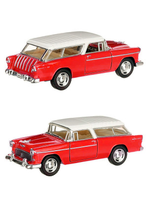 Металлическая машинка Kinsmart 1:40 «1955 Chevy Nomad» инерционная, красная