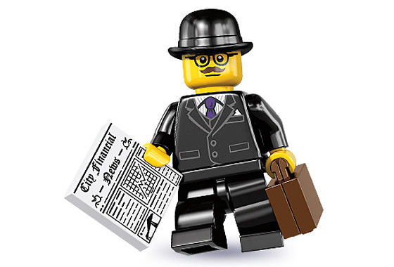 8833_08 Бизнесмен - Коллекционная минифигурка Лего - серия 8 8833-08 8833-08