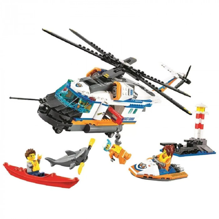 Конструктор BELA аналог Lego City 60166 Сверхмощный спасательный вертолёт 10754