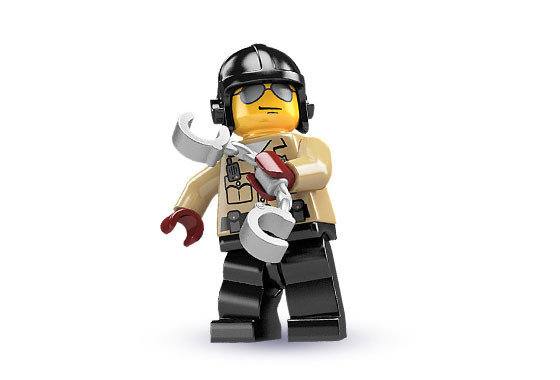 8684_06 Дорожный полицейский - Коллекционная минифигурка Лего - серия 2 8684-06 8684-06