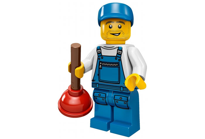 71000-16 Сантехник - Коллекционная минифигурка Лего - серия 9 71000-16 71000-16