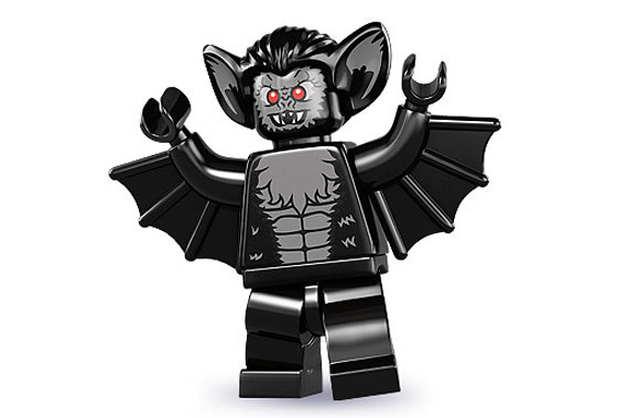 8833_11 Вампир - Летучая мышь - Коллекционная минифигурка Лего - серия 8 8833-11 8833-11
