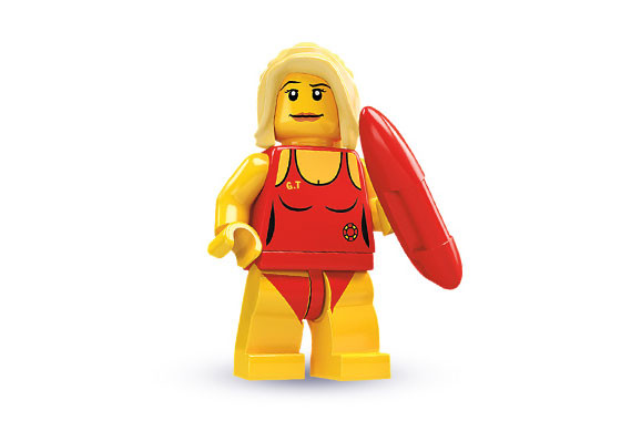 8684_08 Спасатель - Коллекционная минифигурка Лего - серия 2 8684-08 8684-08