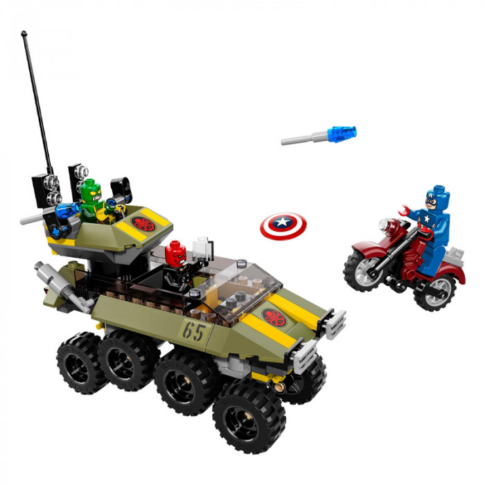 Конструктор BELA аналог Lego Super Heroes 76017 Капитан Америка против Гидры 10238
