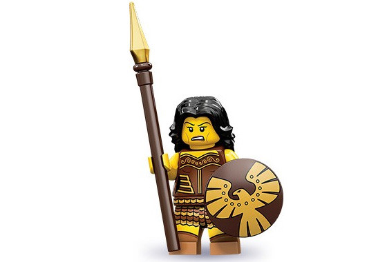 71001-04 Женщина-воин - Коллекционная минифигурка Лего - серия 10 71001_04 71001_04