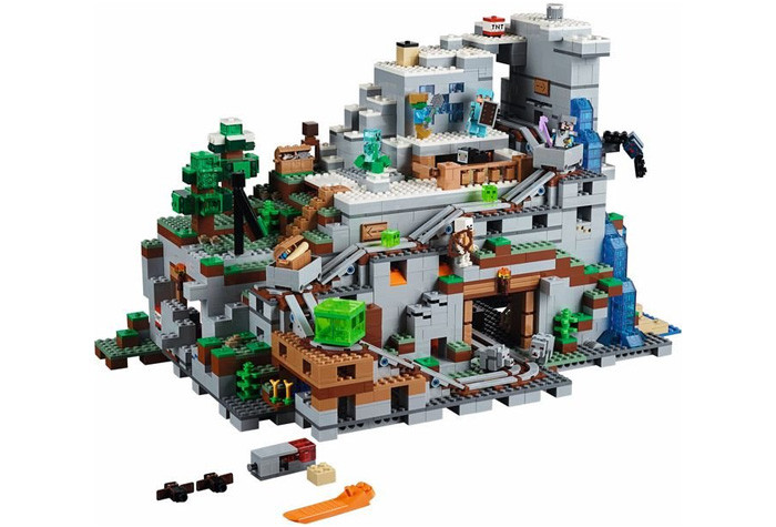 Конструктор BELA аналог Lego Minecraft 21137 Горная пещера 10735
