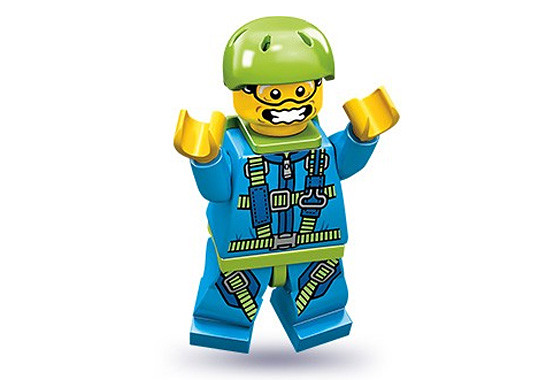 71001-06 Парашютист - Коллекционная минифигурка Лего - серия 10 71001_06 71001_06