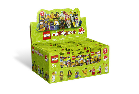 8803_BOX Запечатанная коробка с коллекционными минифигурками Лего - серия 3, 60 шт. 8803_BOX 8803_BOX