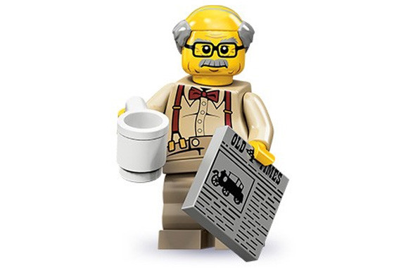 71001-08 Дедушка - Коллекционная минифигурка Лего - серия 10 71001_08 71001_08