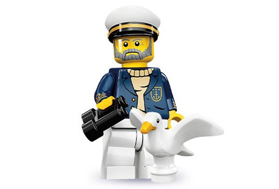 71001-10 Морской капитан - Коллекционная минифигурка Лего - серия 10 71001_10 71001_10