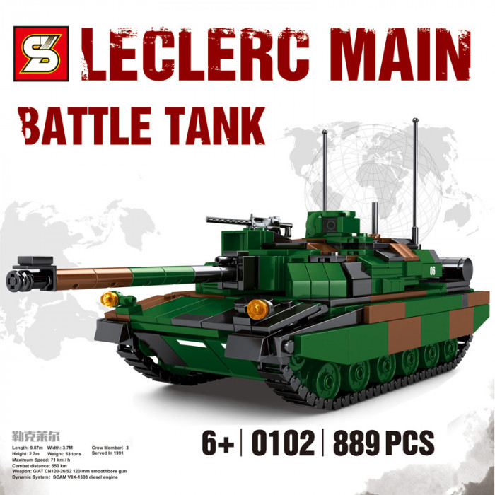 Конструктор Sembo Block (SY) Основной боевой танк Leclerc SY0102