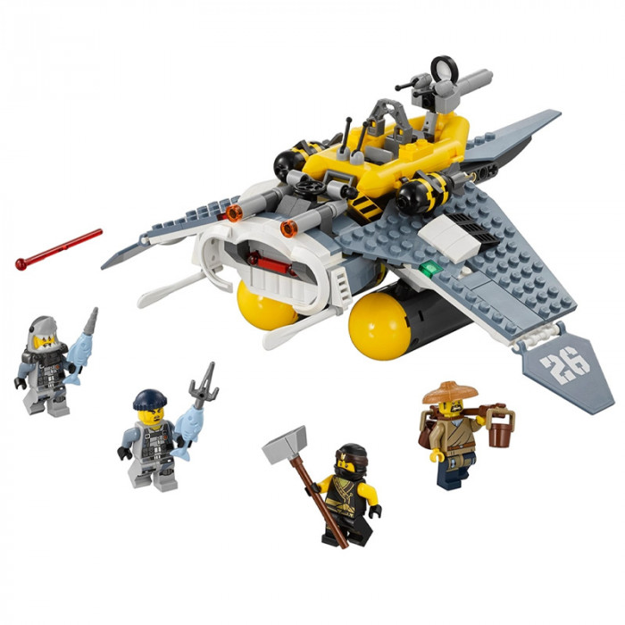 Конструктор BELA аналог Lego Ninjago 70609 Бомбардировщик «Морской дьявол» 10716