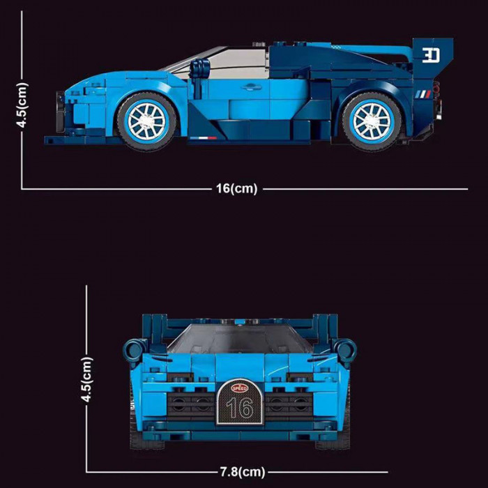 Конструктор Mould King Спорткар Bugatti Vision GT 27001