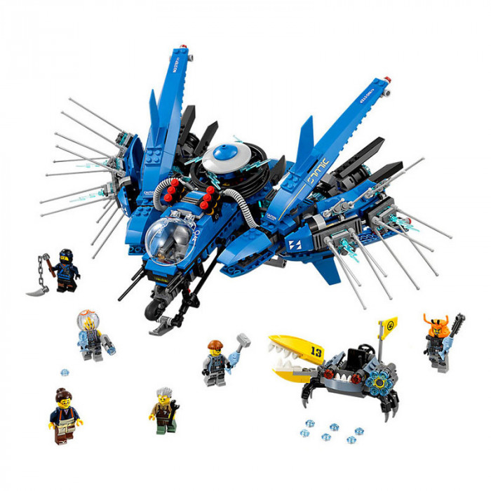 Конструктор Lepin аналог Lego Ninjago Movie 70614 Самолёт-молния Джея 06050