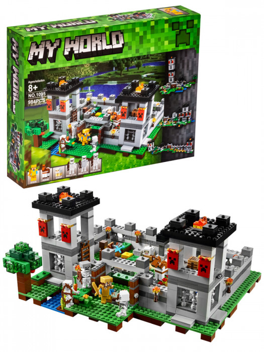 Конструктор аналог Lego Minecraft 21127 Крепость 1095