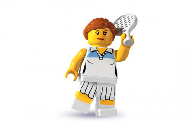 8803_06 Теннисистка - Коллекционная минифигурка Лего - серия 3