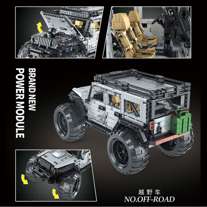 Конструктор Mould King Внедорожник RC Jeep Wrangler Expedition на радиоуправлении