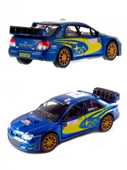 Металлическая машинка Kinsmart 1:36 Street Fighter «Subaru Impreza WRC 2007» инерционная KT5072D-6