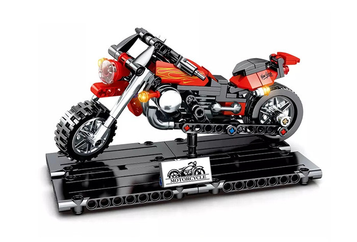 Конструктор Sembo Block Коллекционная модель мотоцикла (красный) 701100