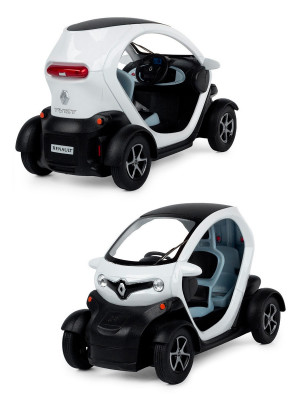 Металлическая машинка Kinsmart 1:18 «Renault Twizy» инерционная, белая