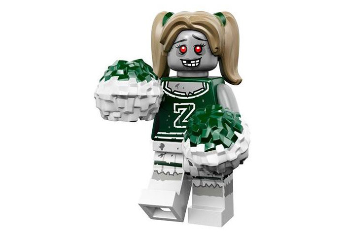 [без пакета] 71010-08 Зомби-девушка - Коллекционная минифигурка Лего - серия 14 71010-08 71010-08