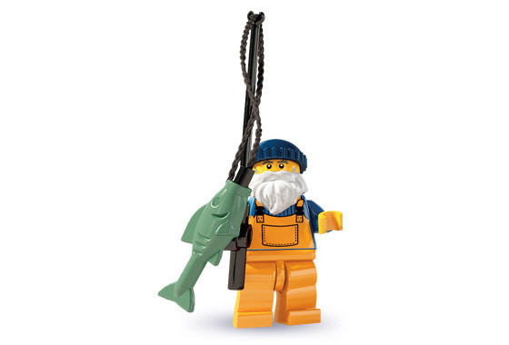 8803_12 Рыбак с удочкой - Коллекционная минифигурка Лего - серия 3 8803-12 8803-12