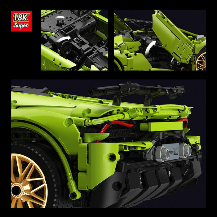 Конструктор Super 18K Спорткар Lamborghini Huracan EVO RWD K131