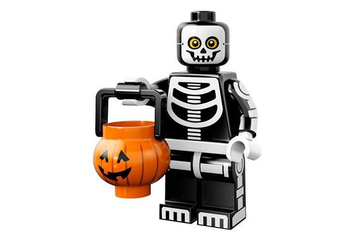[без пакета] 71010-11 Человек-скелет - Коллекционная минифигурка Лего - серия 14 71010-11 71010-11