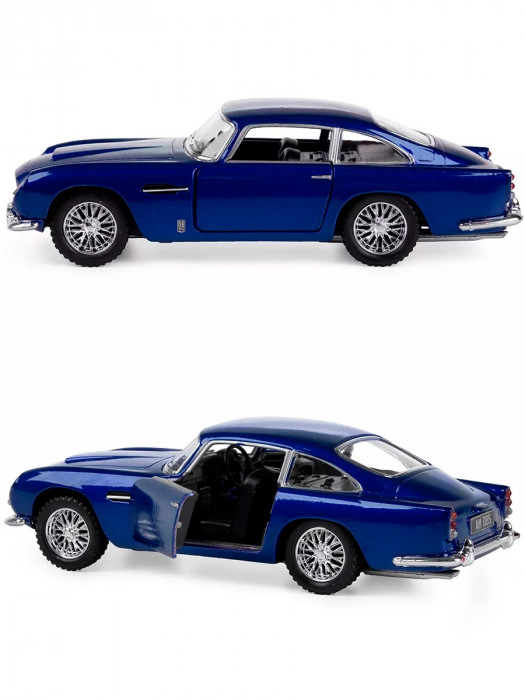 Металлическая машинка Kinsmart 1:38 «Aston Martin DB5» инерционная, синяя