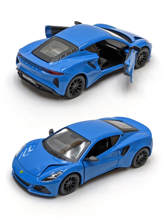 Металлическая машинка Kinsmart 1:34 «2021 Lotus Emira» инерционная, синяя KT5441D-1