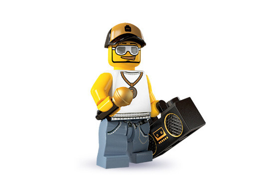 [без пакета] 8803_16 Рэпер - Коллекционная минифигурка Лего - серия 3 8803-16 8803-16