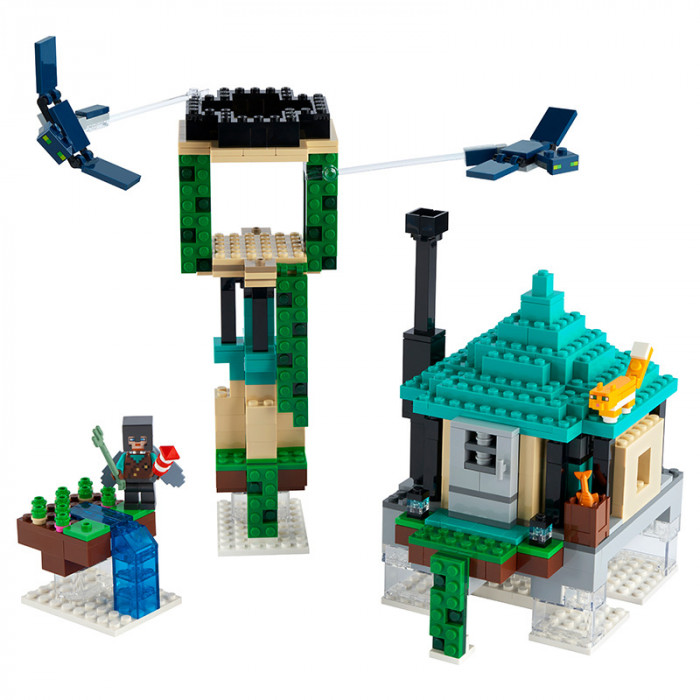 Конструктор LARI аналог Lego Minecraft 21173 Небесная башня 60076
