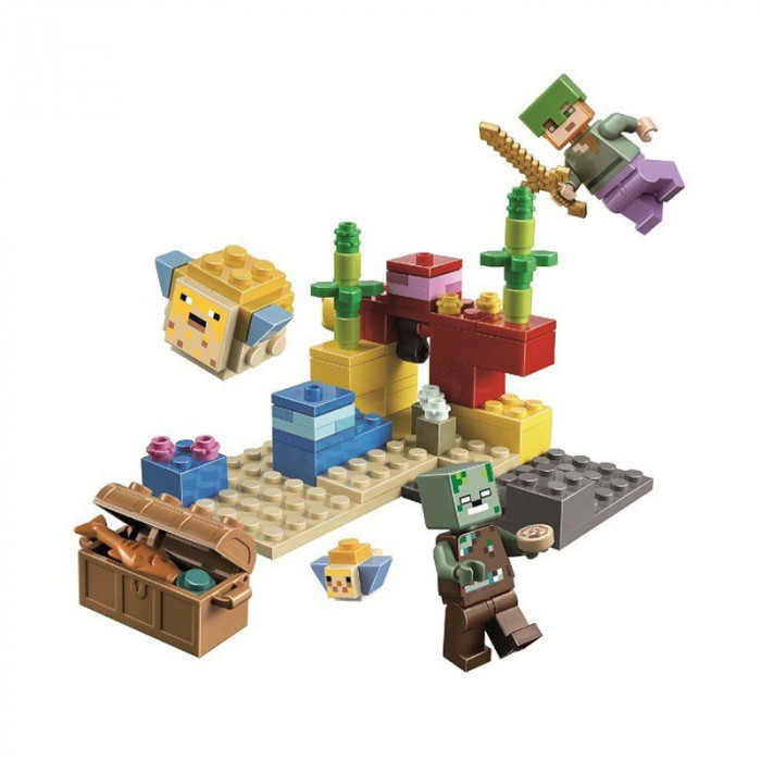 Конструктор LARI аналог Lego Minecraft 21164 Коралловый риф 11584