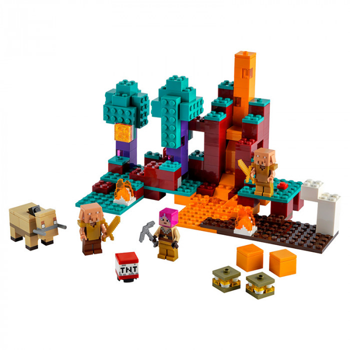 Конструктор LARI аналог Lego Minecraft 21168 Искажённый лес 60105