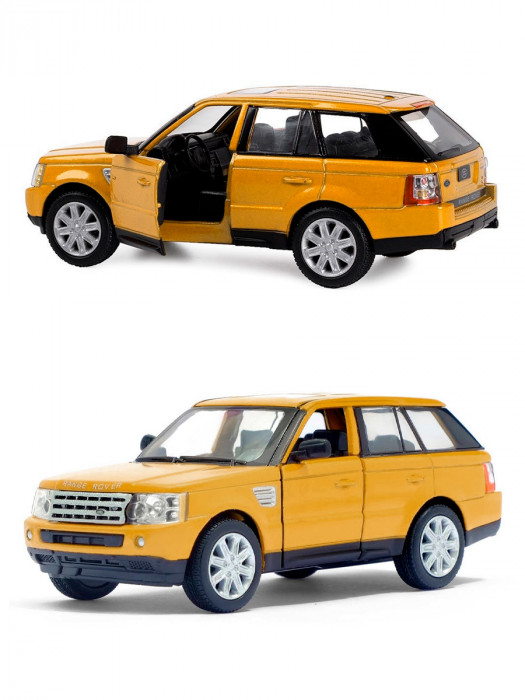 Металлическая машинка Kinsmart 1:38 «Range Rover Sport» инерционная, оранжевая KT5312D-2
