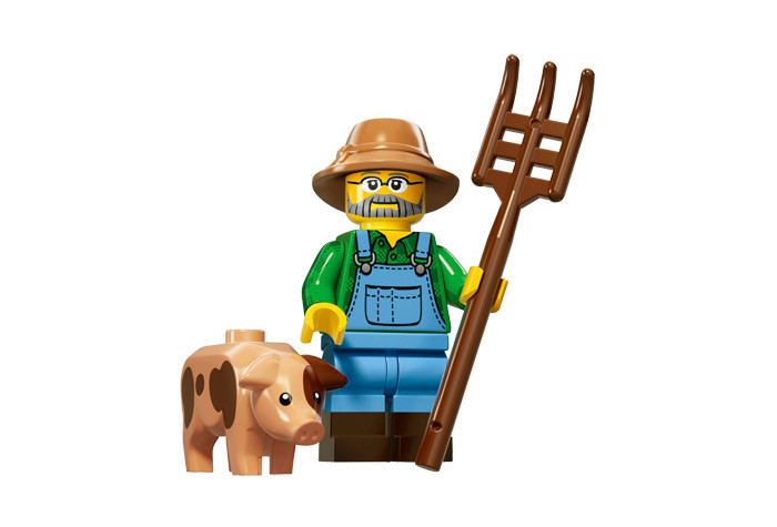 71011-01 Фермер - Коллекционная минифигурка Лего - серия 15 71011-01 71011-01