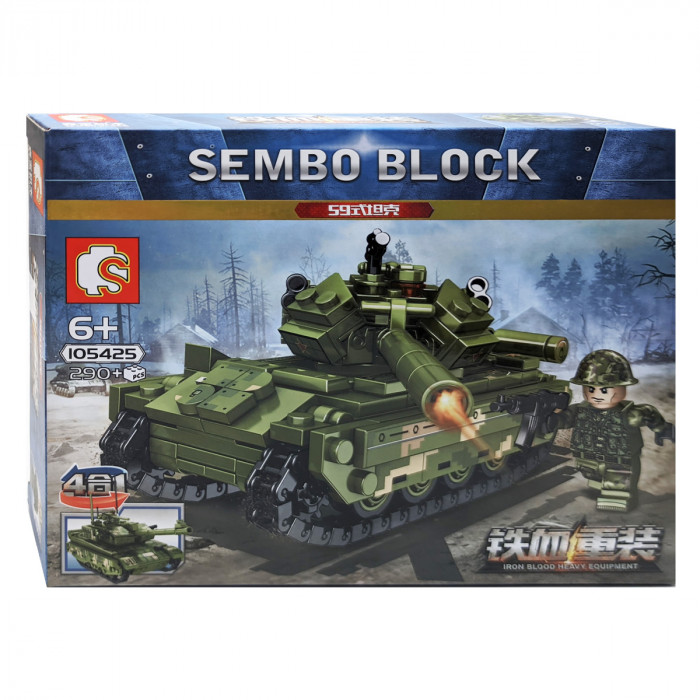 Конструктор Sembo Block Основной боевой танк Type 59 105425