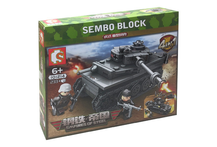 Конструктор Sembo Block Немецкий танк «Тигр» 101214