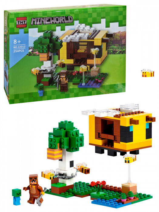 Конструктор аналог Lego Minecraft 21241 Пчелиный коттедж 22012