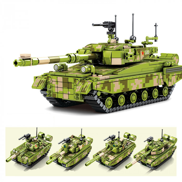 Конструктор Sembo Block Набор танков (4 в 1) 203101-203104