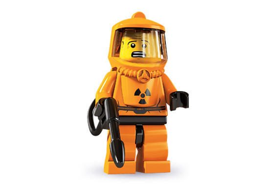 8804_14 Человек в защитном костюме - Коллекционная минифигурка Лего - серия 4 8804-14 8804-14