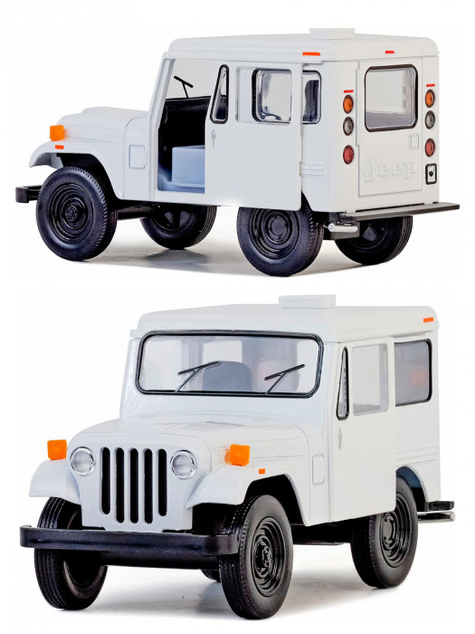 Металлическая машинка Kinsmart 1:26 «1971 Jeep DJ-5B (Dispatcher)» инерционная, белая KT5433D-1
