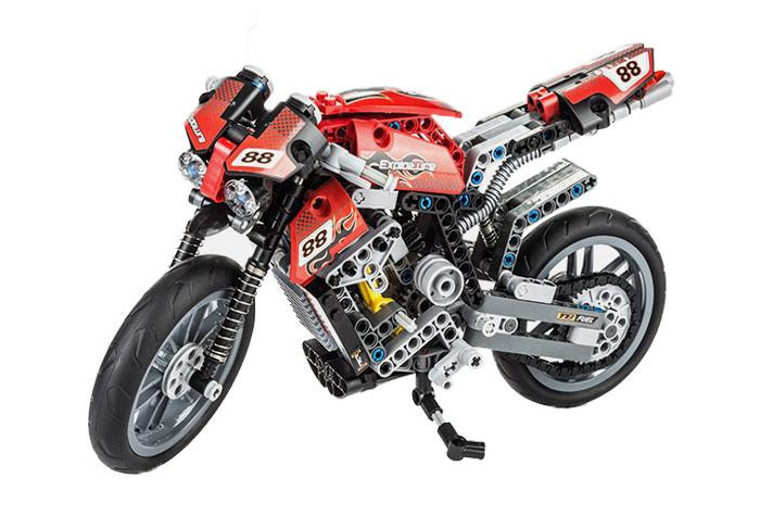 Конструктор Decool аналог LEGO 8051 Мотоцикл 3353