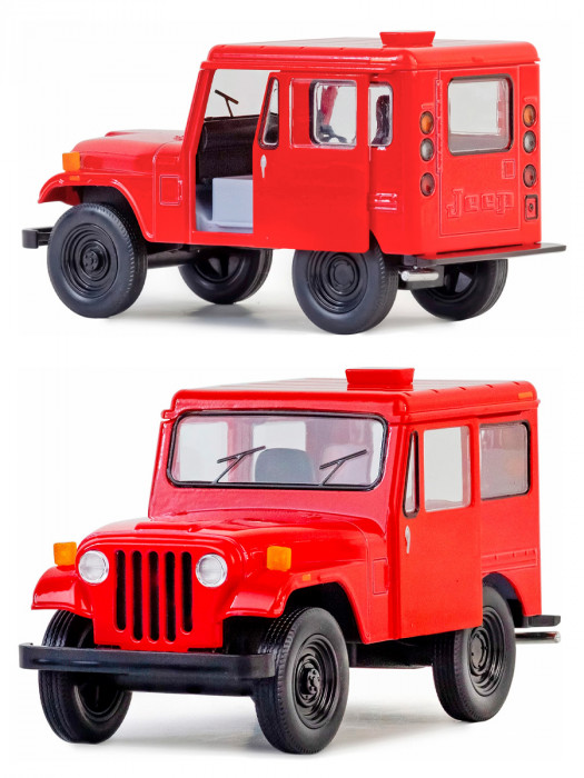 Металлическая машинка Kinsmart 1:26 «1971 Jeep DJ-5B (Dispatcher)» инерционная, красная KT5433D-2